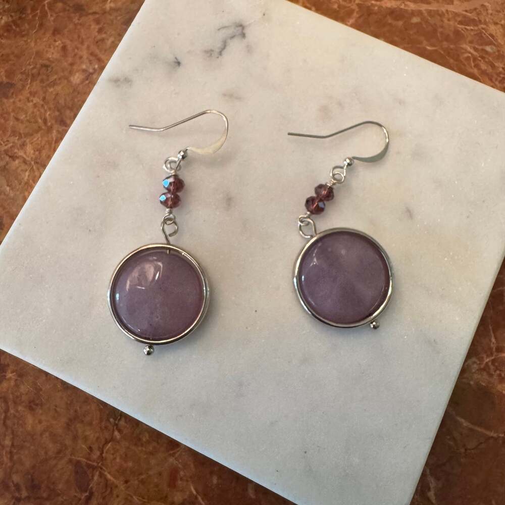 Ox Matt Teardrop Dangle Earrings